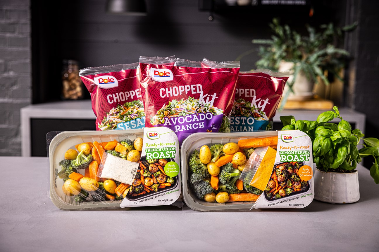 Dole Nordic lanserar ett helt nytt convenience-sortiment Just add Dole och gör vardag och fest enklare, godare och grönare