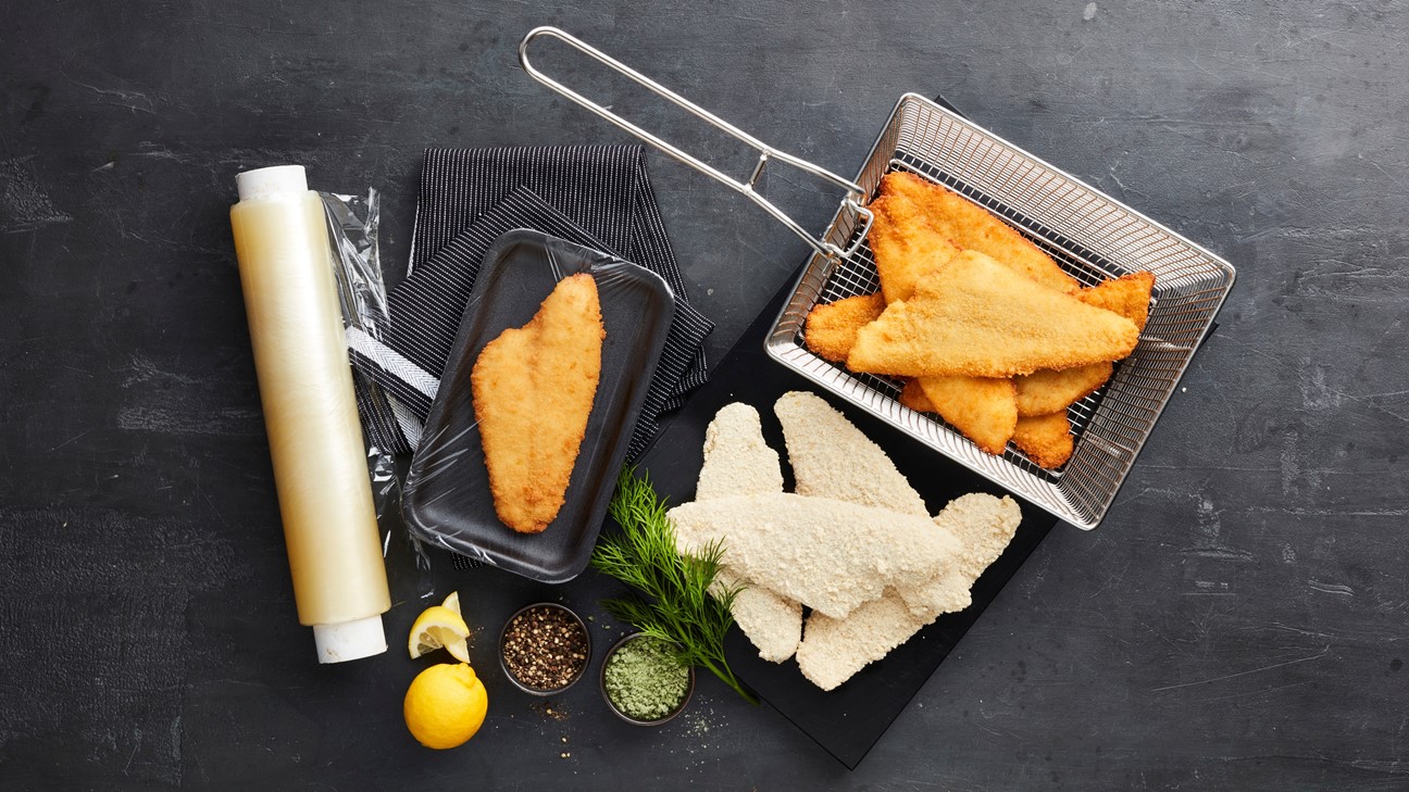 Nyhet: DeliCrisp: panerade rödspätta- och flundrafiléer med ny, förbättrad panering